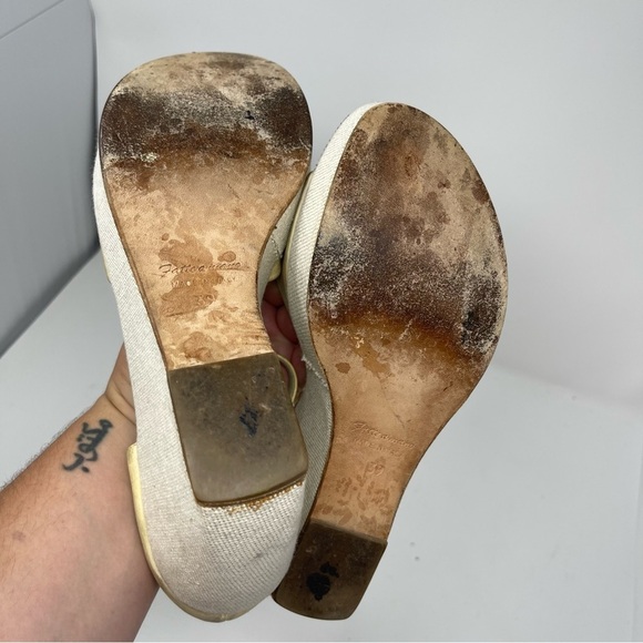 Henri Cuir for Barney’s New York Vintage leather platform ankle strap sandals - Picture 11 of 11